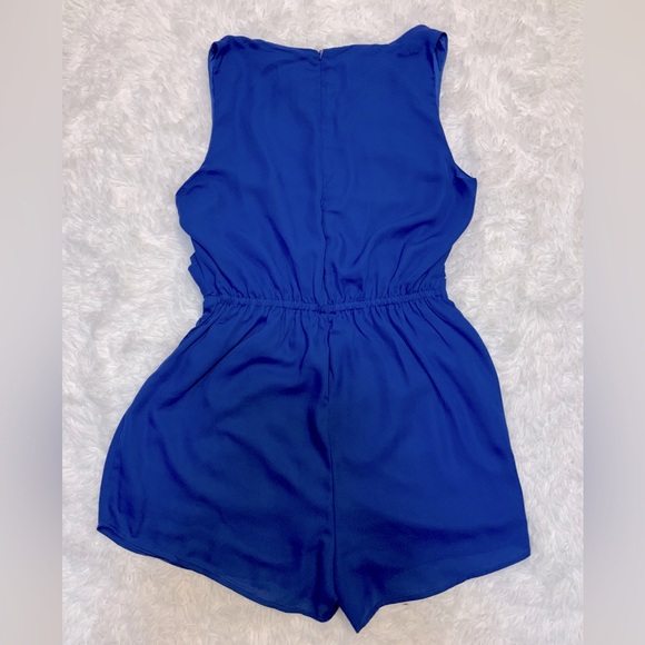 Auxo Collection Women’s Cobalt Blue Romper - Picture 2 of 7
